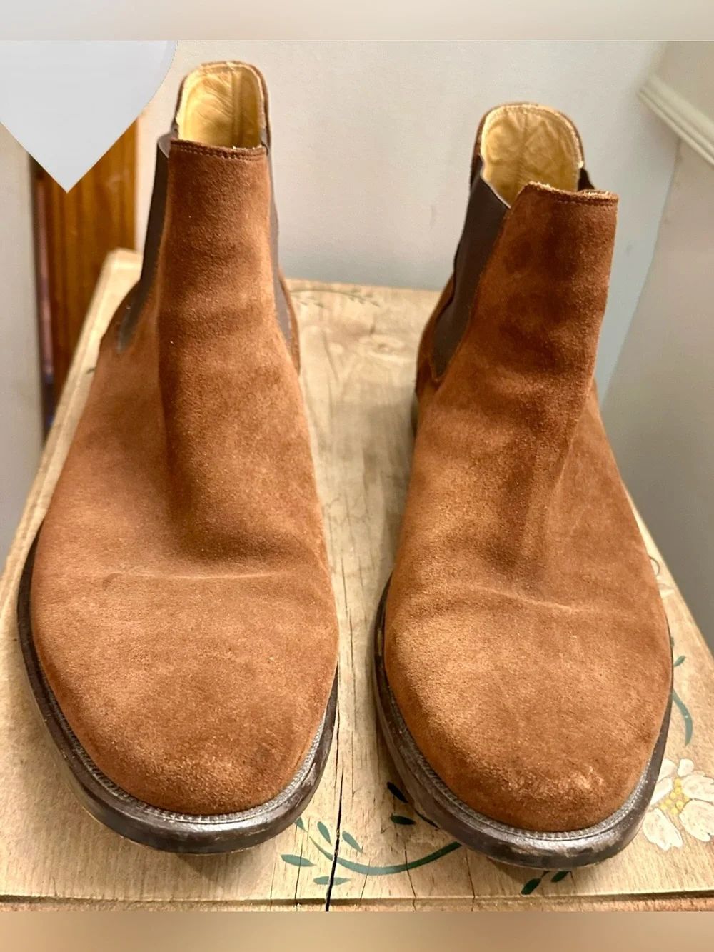 Brown Suede Chelsea Boots - Men